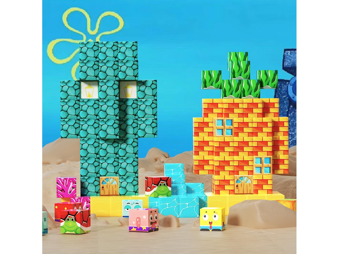 Juego de bloques de construcción magnéticos para el mundo - Juego de cubos apilables - Regalo
