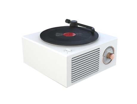 Reproductor de discos de vinilo Altavoz Bluetooth Subwoofer inalámbrico Altavoz de escritorio para el hogar