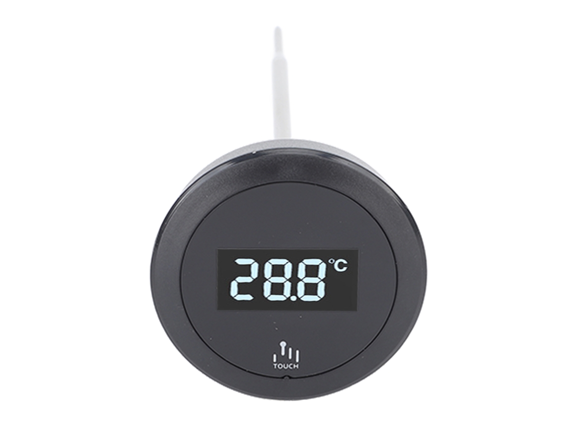 Termómetro Digital Con Pantalla Táctil Y Sonda De Acero Inoxidable, Resistente Al Agua Ip65, Para Café Y Leche.