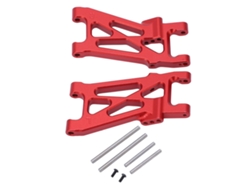 2 piezas de brazo oscilante trasero inferior de aluminio para Losi 1/10 22s 2wd RC Accesorios Fácil instalación Rojo