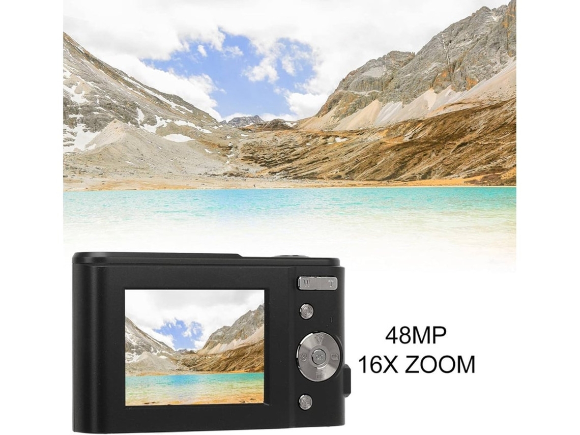 Cámara digital de 48 MP con zoom de 16x, pantalla IPS de 1080p, 2 a 4 GB, ideal para viajes, ceremonias de graduación, color rosa Yizhood