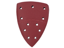 60 Hojas De Lija Triangulares Para Lijadora, 140x140x100 Mm, 11 Agujeros, Grano 240