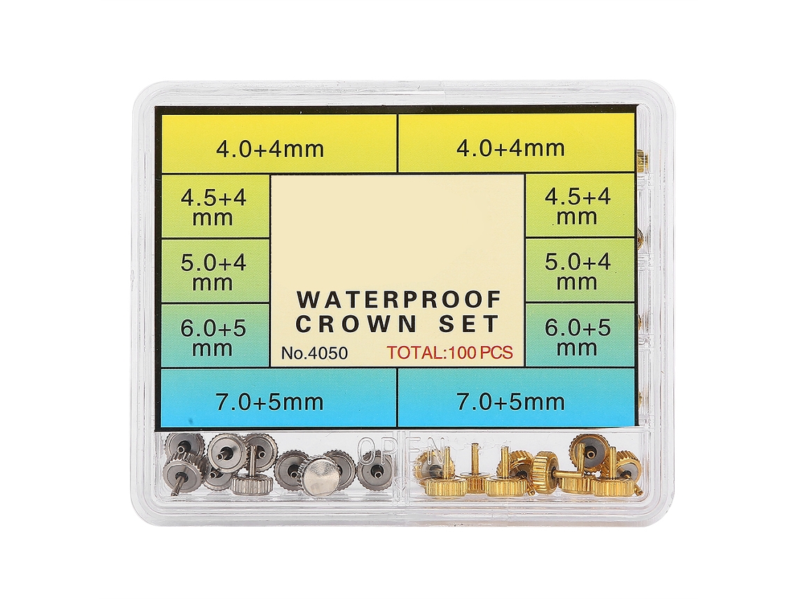 Kit De Herramientas Para Reparación Y Reemplazo De Corona De Reloj Profesional Con Caja