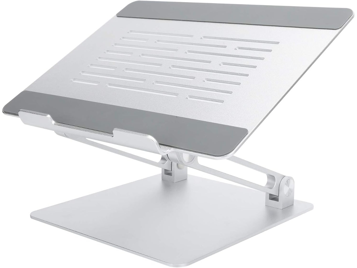 Soporte De Aluminio Ajustable En Altura Para Portátil De Escritorio