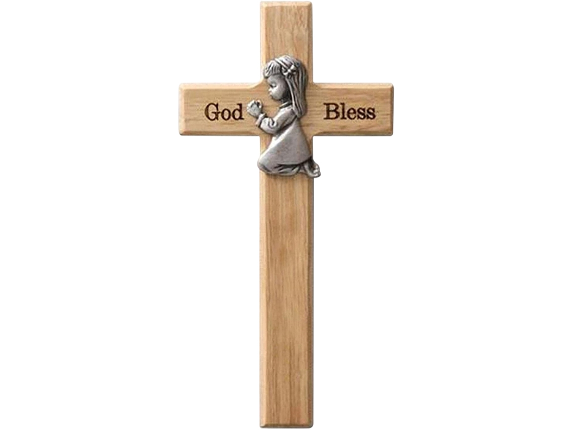 Cruz de madera, regalo de oración para niños Worten