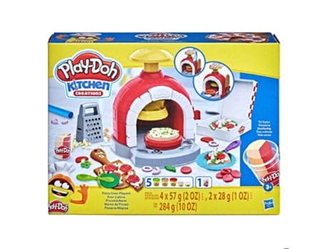 Plastilina PLAY-DOH Kitchen Creations Pizzaria Mágica (Edad Mínima Recomendada: 3 años)