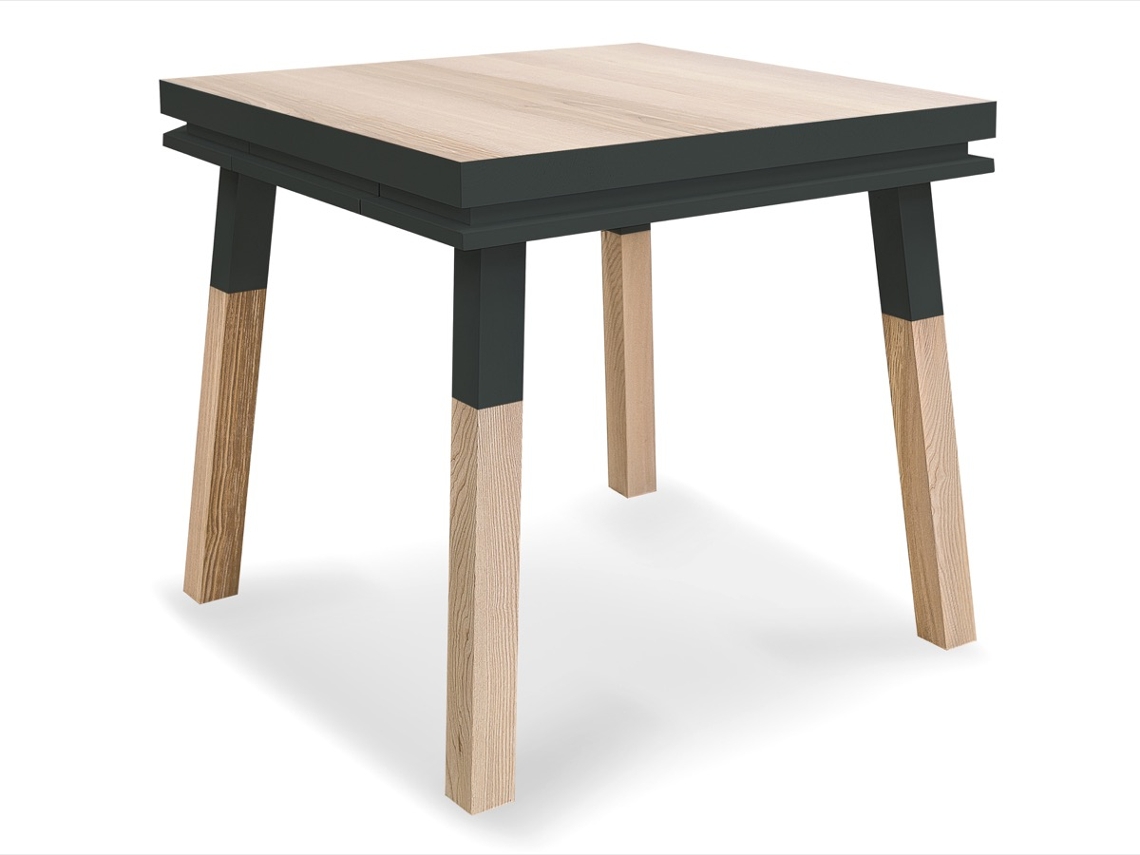 Escritorio Cadruado de Madera Maciza Con 1 Cajón 80 cm