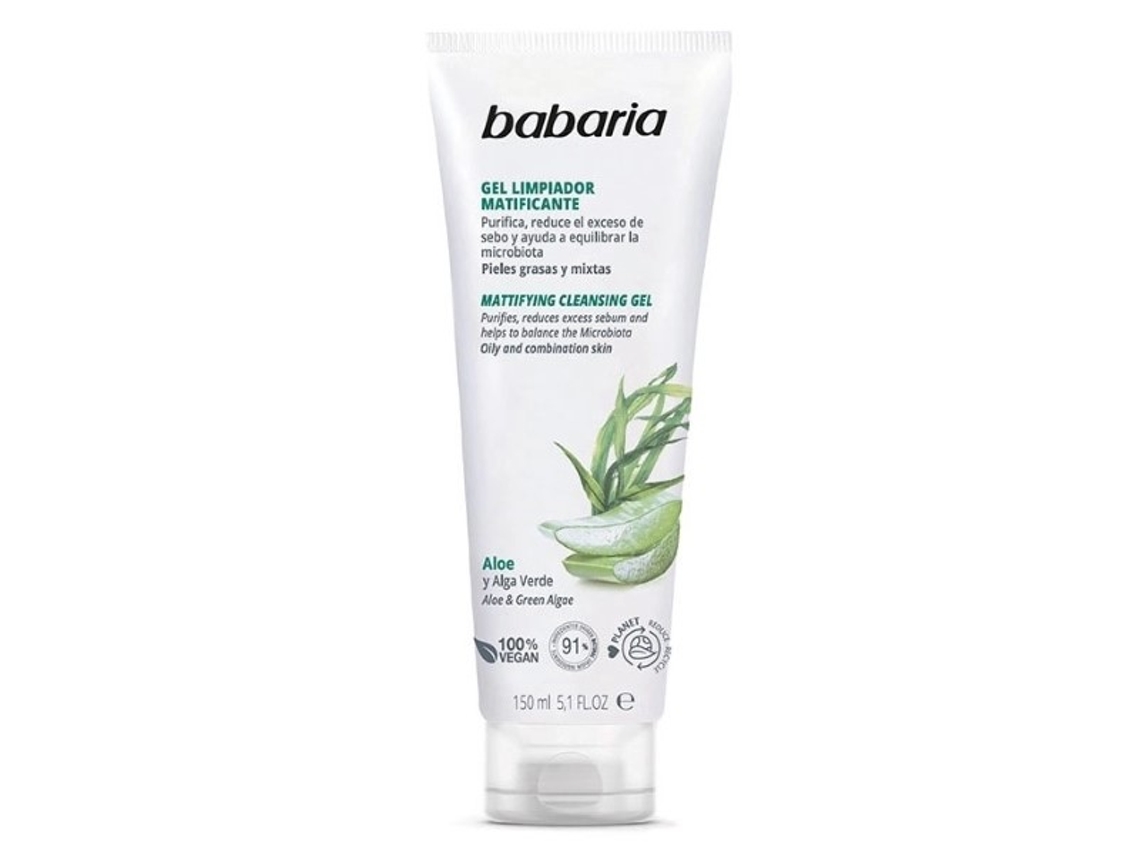 Gel Limpiador Matificante Aloe Y Alga Verde