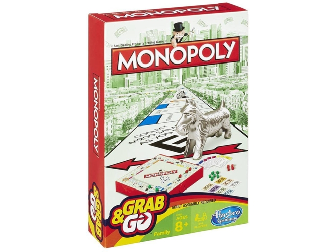 Juego de Mesa Monopoly Grab and Go (Edad Mínima: 8)