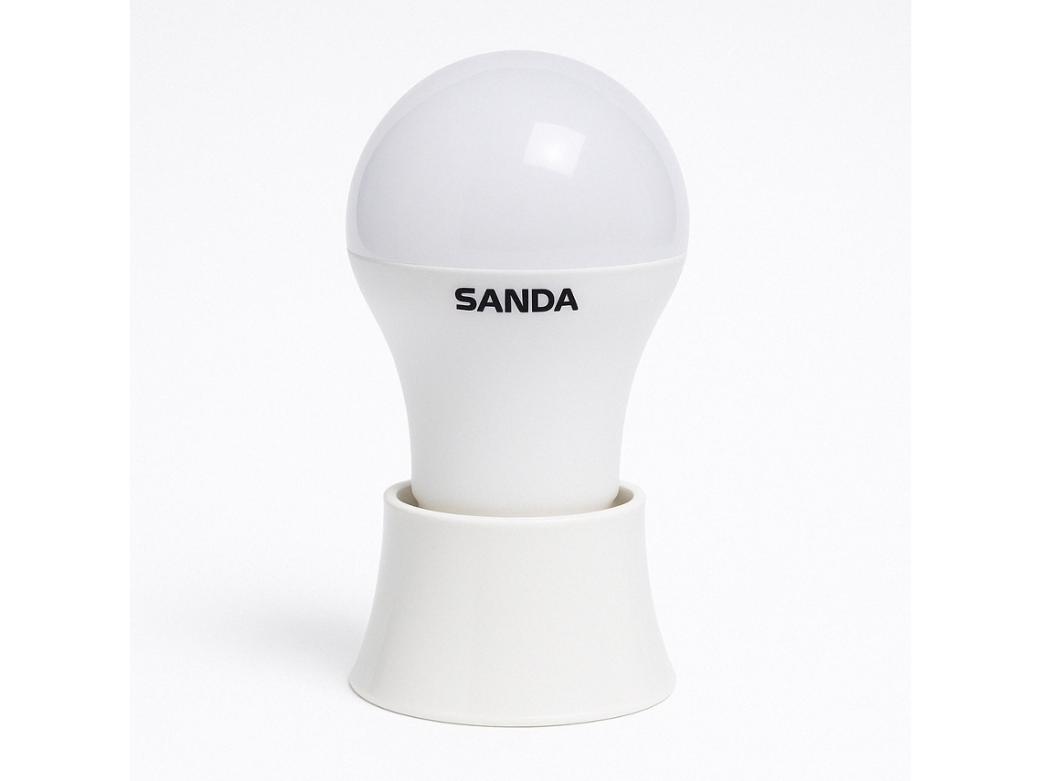 Luz LED blanca Sanda SD 5727 con batería recargable y soporte