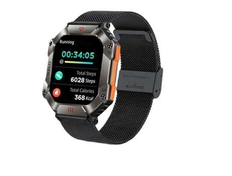 Reloj inteligente para hombre, relojes impermeables, Monitor de salud militar, voz AI, Bluetooth, llamada, reloj inteligente, brújula de aire de al...