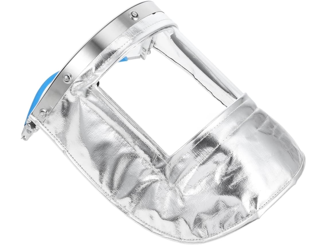 Visor De Soldadura Integral, Antisalpicaduras, Aluminio Plateado De Alta Resistencia.
