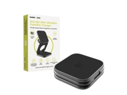 Cargador Inalámbrico 3 En 1 Mobile Origin Pw36 Qi2 Magsafe 25w Negro Mate