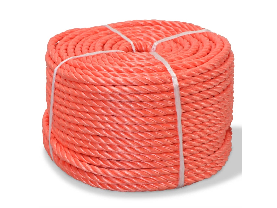 Cuerda Torcida De Polipropileno 14 Mm 250 M Naranja