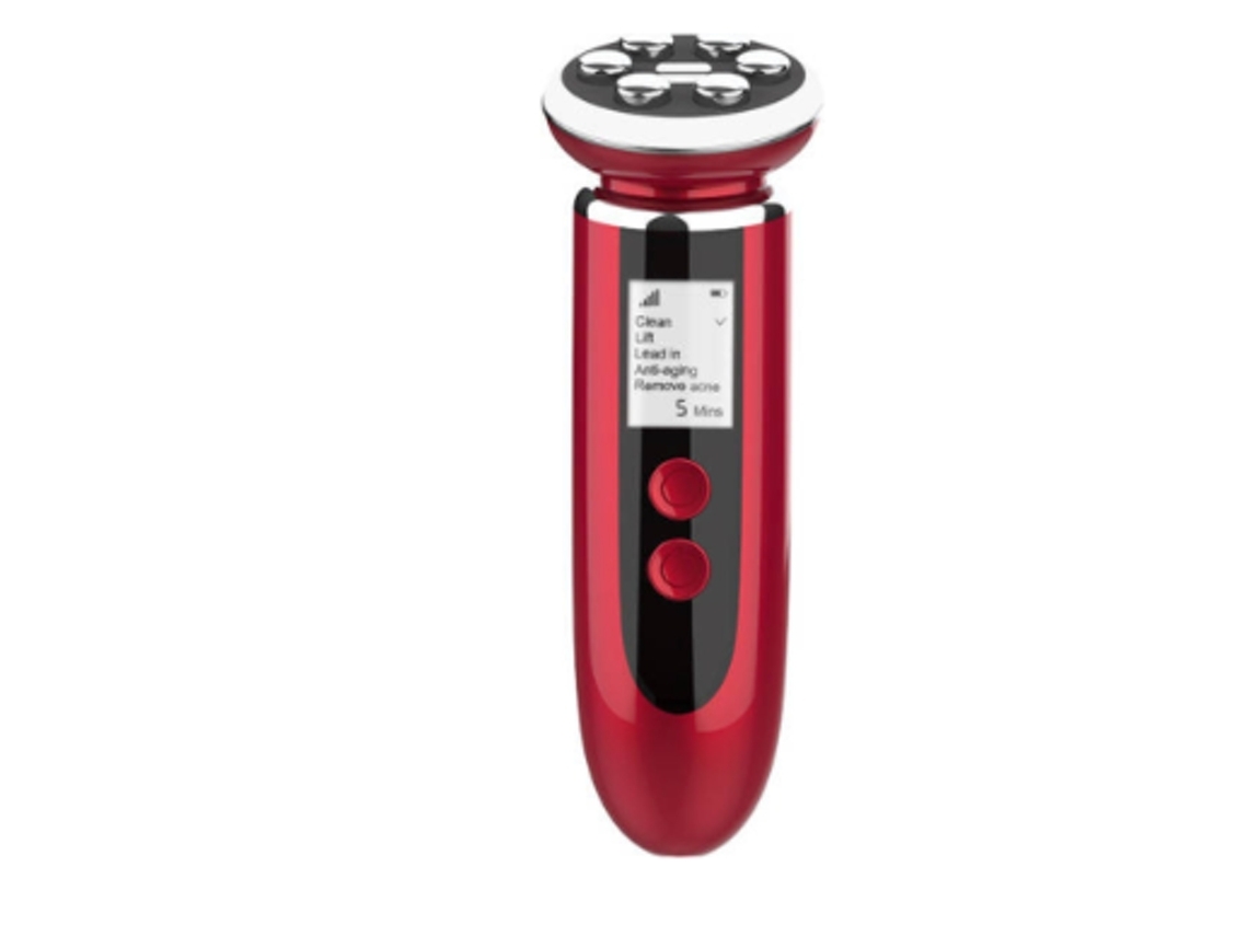 Masajeador Facial multifuncional instrumento de belleza alta frecuencia Hf instrumento de rejuvenecimiento de piel roja YEMAESRE