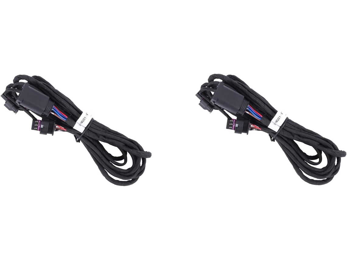 2x Arnés de cableado para sensor de estacionamiento de parachoques automotriz, apto para Serie 3 y 4 F30 61129313607 SFUSHOS