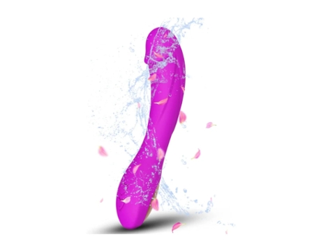 Vibrador Femenino Masajeador de Puntos Carga USB 15 Modos Juguetes Sexuales para Parejas Púrpura BISBISOUS