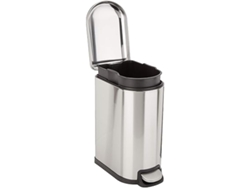Es Un Cubo De Basura Con Pedal Y Mecanismo De Cierre Suave Y Resistente A Las Manchas. Ideal Para Baños, Dormitorios Y Salas De Estar, Tiene