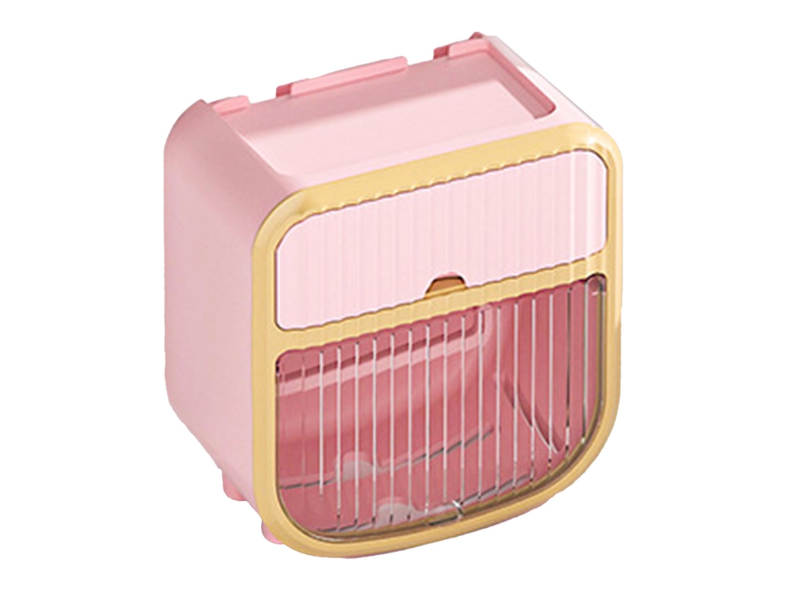 Soporte de papel higiénico de pared para baño, color rosa, estilo doméstico