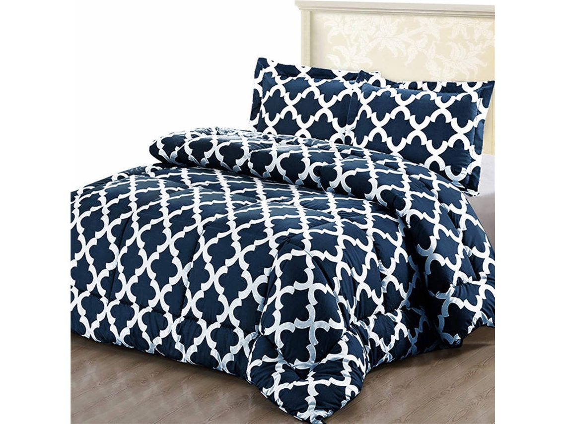 Juego de Edredón VERY LUCKY con 2 Funda (Azul - Microfibra - 135/150/230x220 cm)