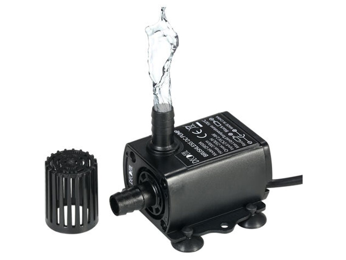 Bomba y filtro sumergibles para fuente de bajo consumo energético para un flujo de agua limpio y un rendimiento eficiente
