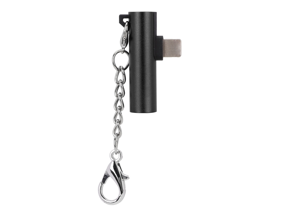 Adaptador Llavero 2 En 1 Para Apple Iphone 7/8/x/xs/xr: Carga Y Auriculares