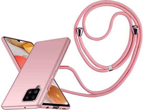 Funda Samsung A42 5G Turtleshell Rígida con Collar Rosa
