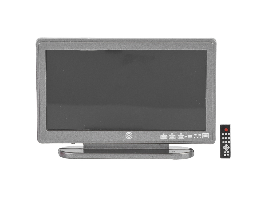 2026-accesorio De Casa De Muñecas Tv Lcd Miniatura Moderna 1:12 Mueble De Juguete Para Cuarto