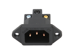 Toma De Corriente Hembra Iec Ib70(c) De Cobre Puro Para Montaje En Panel, 100-250 V