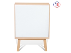 Armario MON PETIT MEUBLE FRANÇAIS con 1 Puerta (Azul Sombre de Rance - Madera - 90 x 125 x 46 cm)