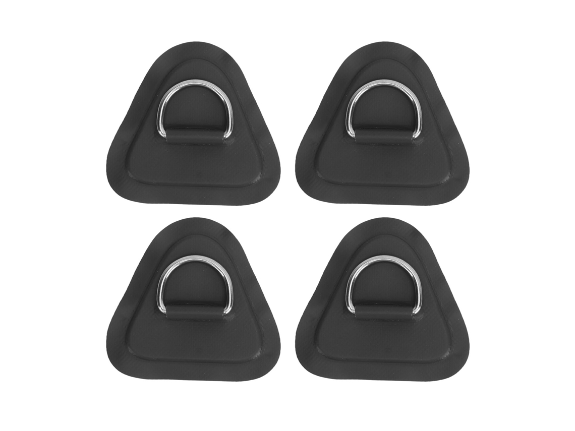 Omni-4 Piezas Parche Anillo D Acero Inoxidable Para Barco Hinchable Tabla De Surf Dinghy Paddle Board Negro