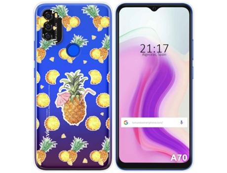 Carcasa Blackview A70 TUMUNDOSMARTPHONE Dibujos Transparente Multicolor
