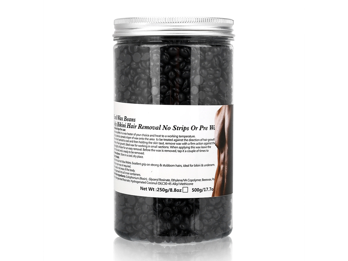 Cera Dura Em Grãos Depilatória 500g Chocolate Para Remoção De Cabelo Corporal Axila Perna Bikini Cuidado Com A Pele