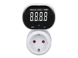 Medidor de potencia Velora 2026 con pantalla LCD retroiluminada y protección contra sobrecarga para uso doméstico.