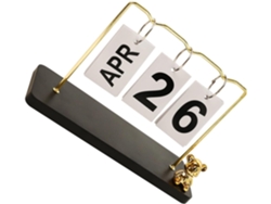 Calendario De Escritorio Móvil De Madera, Planificador Reutilizable, Visualización De Semana Y Fecha