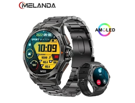 Reloj inteligente con llamada Bluetooth para hombre, GPS, deportivo, Fitness, IP68, resistente al agua, reloj inteligente de acero para Android IOS...
