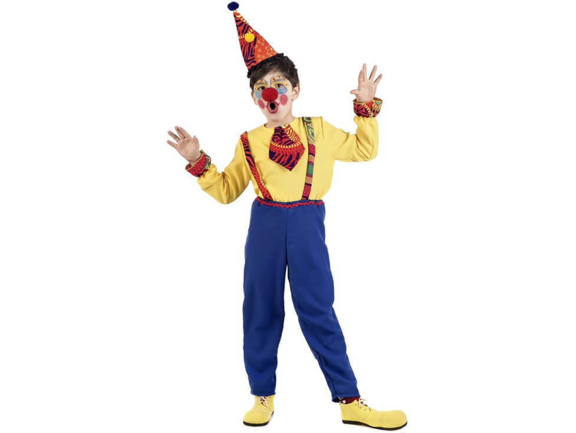 Disfraz de Niño DISFRAZZES Payaso Amarillo (Talla: 9 a 11 años)