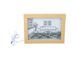 2026-cuadro Decorativo Led Con Luz Estilo Anime Japonés 3 Modos De Iluminación Usb 32x23x3cm