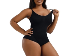 Body Moldeador Heyshape Snatched Para Mujer, Sin Costuras, Color Negro Y Marrón.