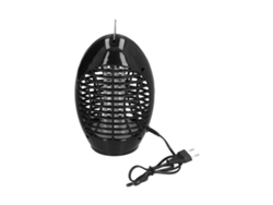 Lámpara Eléctrica Antimosquitos, Sin Radiación, Ecológica, Enchufe Europeo, 220-240 V, Negra.