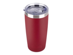Taza de 590 ml (20 oz), vaso de acero inoxidable con aislamiento al vacío para bebidas frías y calientes con tapa Neveance (paquete de 2, negro)