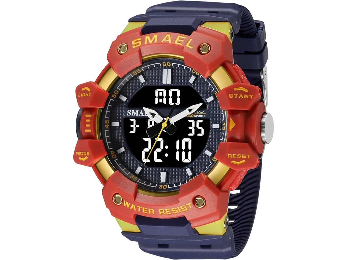 Reloj táctico militar deportivo analógico digital multifuncional LED reloj electrónico impermeable grande