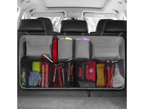 ELKUAIE Organizador Maletero Coche 4ª Generación Super Gran Capacidad Equipado con 4 Varitas Mágicas
