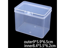 Caja de embalaje de 95,96,5 cm, caja de plástico transparente para guardar chips