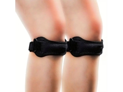 (negro) Rodilleras Transpirables Ajustables Para Tendinitis Rotuliana (paquete De 2), Aptas Para Deportes Y Fitness.