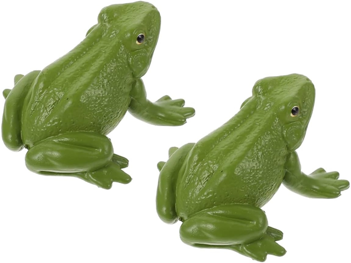 1 Set De Figuras De Ranas En Miniatura