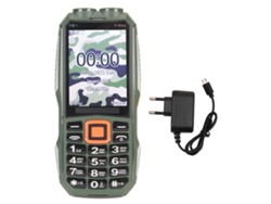 Celular 2g Desbloqueado, Doble Sim, Pantalla Hd De 2.8 Pulgadas, 6800 Mah, Botones Grandes, Para Personas Mayores, Enchufe Verde Ue De 100-240 V.