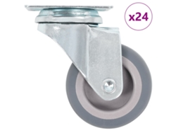 vidaXL Ruedas giratorias 24 unidades 50 mm