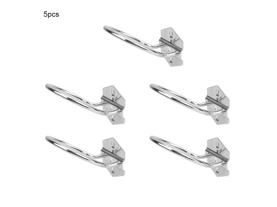 5 Ganchos De Pared Redondos Para Armario De Herramientas Para Taladro Eléctrico Y Destornillador De 80 Mm