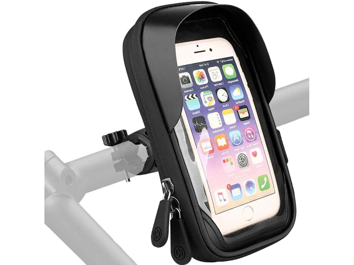 Soporte para teléfono de bicicleta y motocicleta giratorio de 360°, bolsa de montaje, guía, accesorios Gusshious